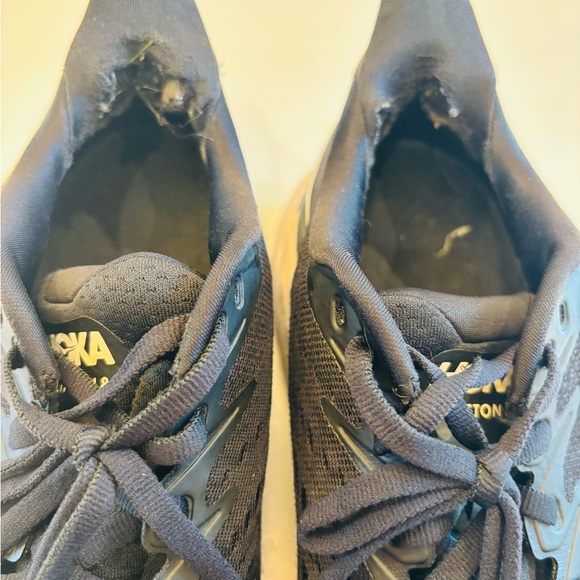 Hoka Clifton 8 Black and White Athletic Sneakers size 6.5 - Picture 11 of 12